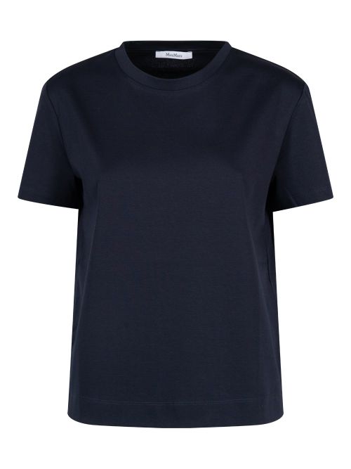 Cotton T-Shirt With Embroidered Logo On The Back