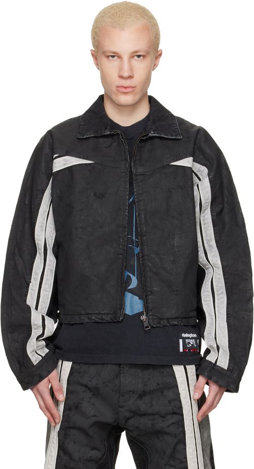 Black Denim Trappist Trucker Jacket