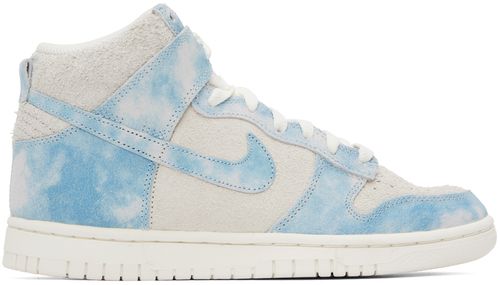 Off-White & Blue Dunk High SE Sneakers