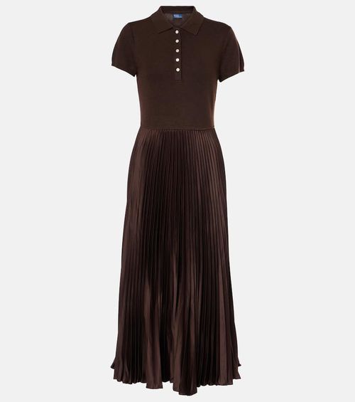 Wool, silk and cashmere polo dress
