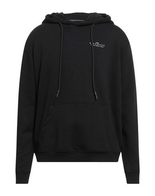 Man Sweatshirt Black Size L Cotton, Polyester