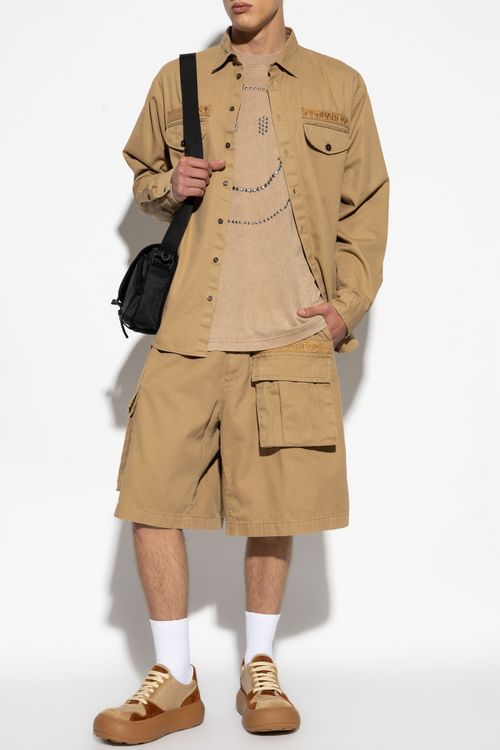 Shirt With Logo, Men's, Beige