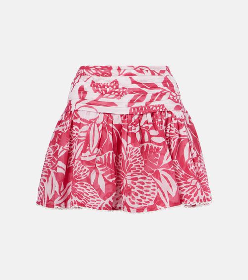 Colleen floral cotton miniskirt