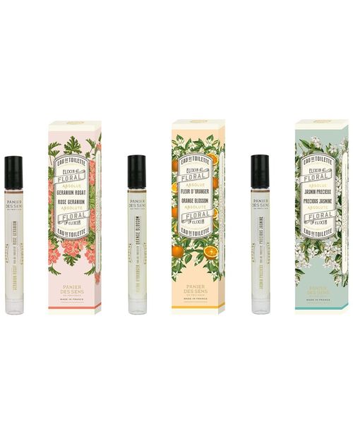 Set of 3 Absolute Roll-Ons Eau de Toilette: Jasmine, Orange  Blossom & Rose Geranium