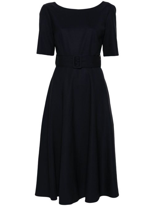 Flared midi skirt - Blue