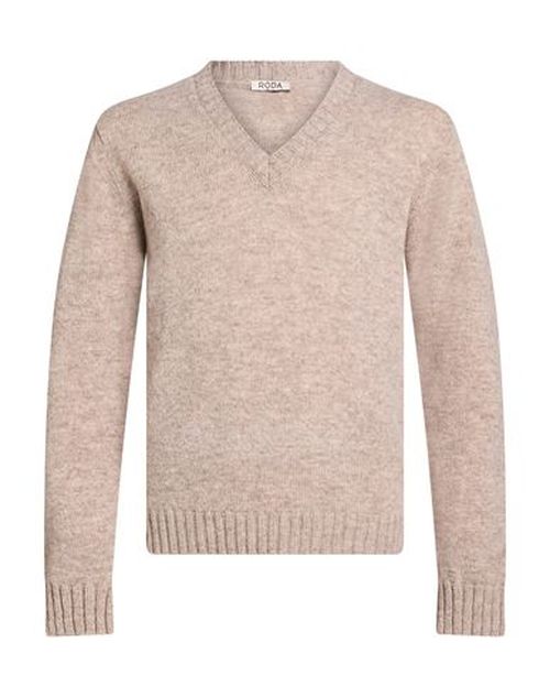Man Sweater Taupe Size XL Wool