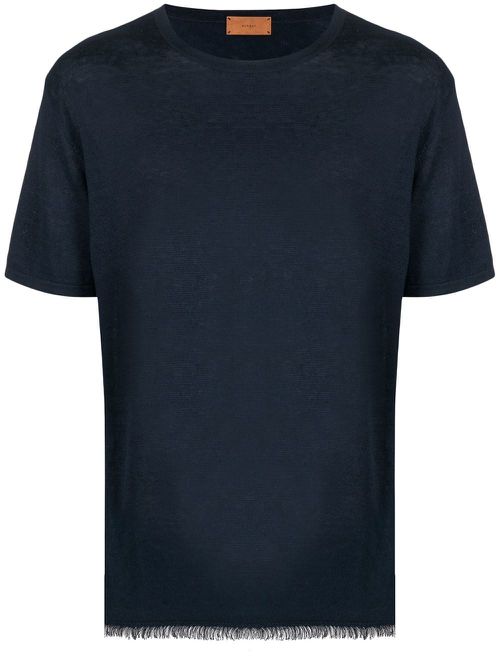 Short sleeve linen T-shirt - Blue