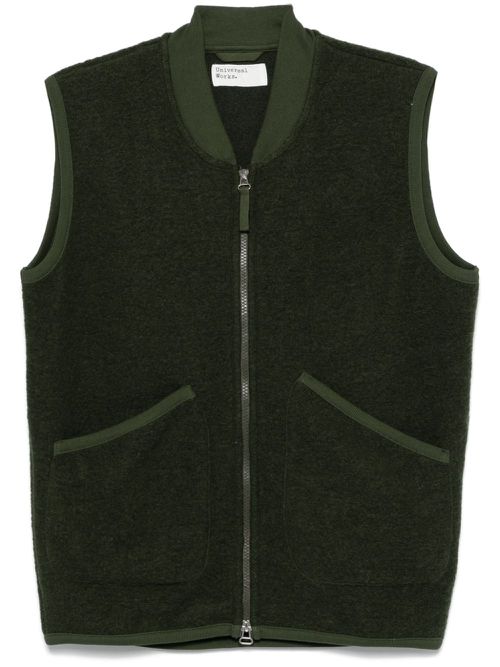 Fleece zip waistcoat - Green