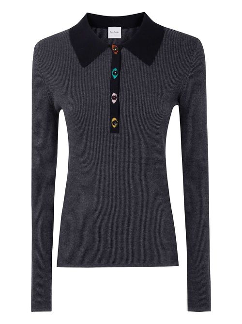 Ribbed sweater - Black