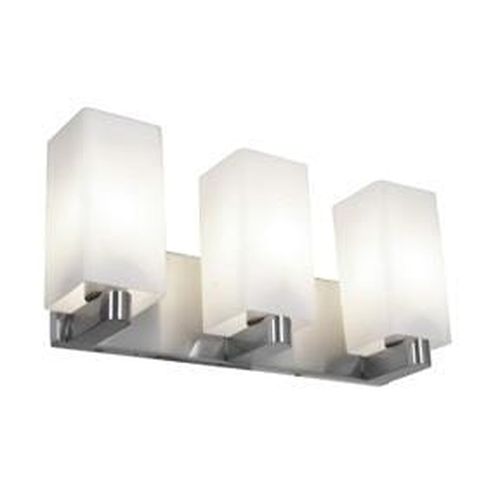 Access Archi 3-Light 9" Bathroom Vanity Light in Brushed Stee