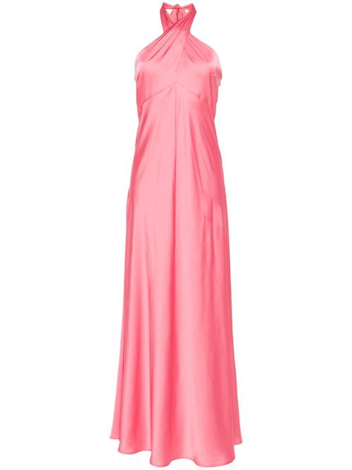 Halterneck maxi dress - Pink