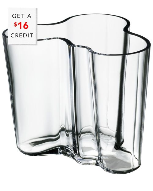 Aalto 3.75In Clear Vase With $16 Credit