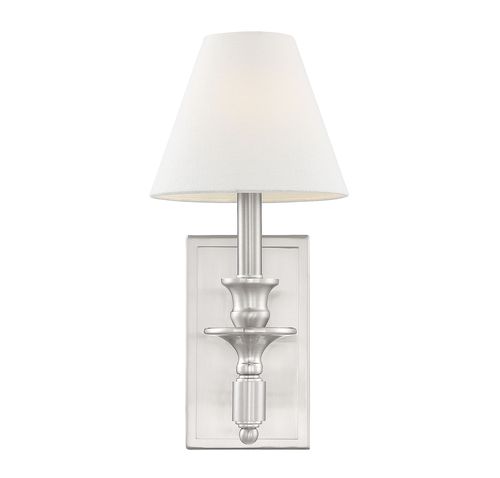 Savoy House Washburn 1-Light Sconce in Satin Nickel - 9-0700-1-SN
