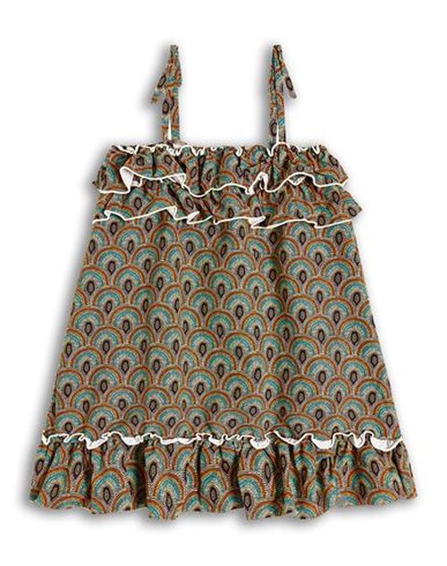 Kid Girl Kids' dress Military green Size 10 Polyester