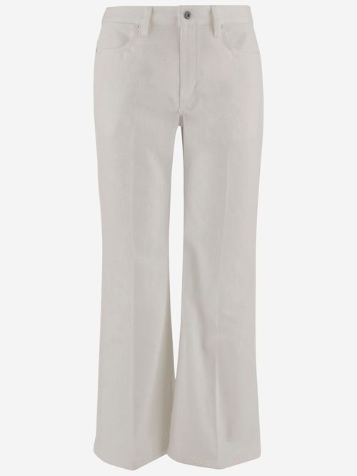Cotton Denim Flare Jeans