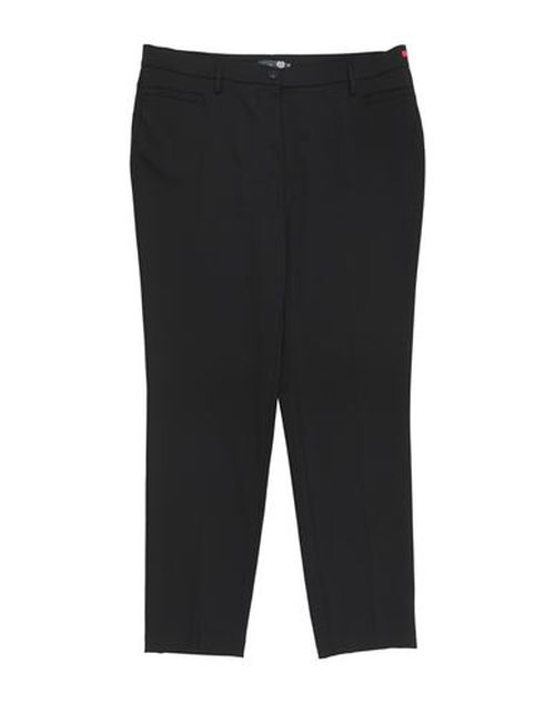 Woman Pants Black Size 18 Polyester, Virgin Wool, Elastane
