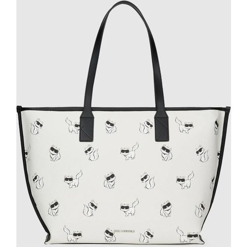 Karl Lagerfeld - Ikon Choupette Binding Tote Bag, Woman, Beige, : One