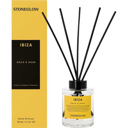Stoneglow Candles The Explorer Reed Diffuser - Ibiza - Rock & Rose