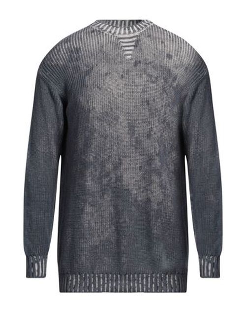 Man Sweater Slate blue Size S Cotton