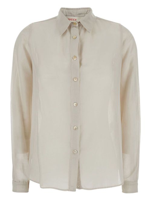 Jucca long-sleeve shirt - Neutrals