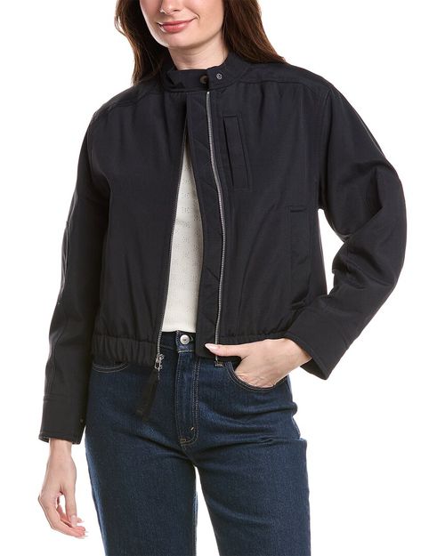 Cropped Bomber Jacket