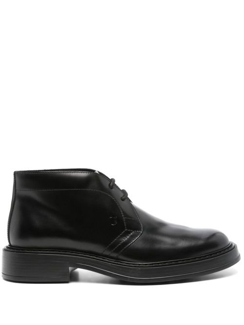 Leather desert boots - Black