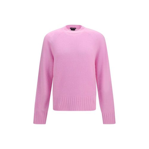 Cashmere Crew-Neck Sweater — Pink