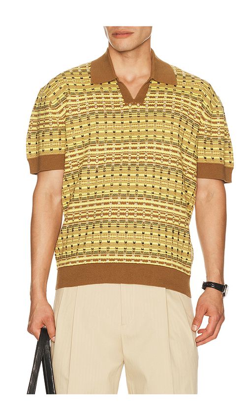 DrÃ´le De Monsieur Polo Maille Coogie in Yellow. S. Also in M, L, XL/1X, XXL/2X