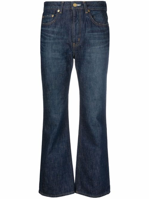 Bootcut cropped jeans - Blue