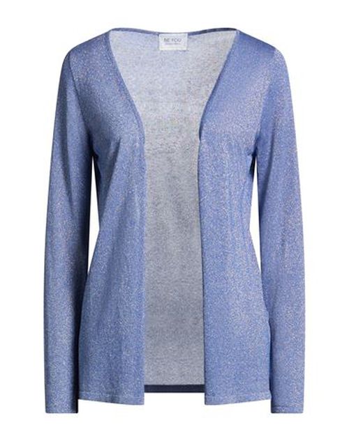 Woman Cardigan Blue Size M Viscose, Polyamide, Polyester