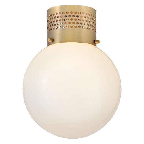 Lacquered Brass LED Flush Mount from the Taj Collection