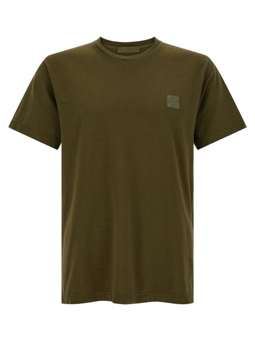 Green Solid Crew Neck T-Shirt