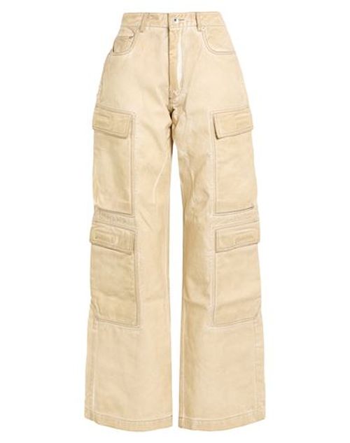 Woman Jeans Beige Size 27 Cotton