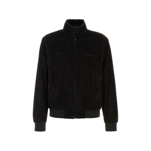 High-neck Logo-embroidered Jacket