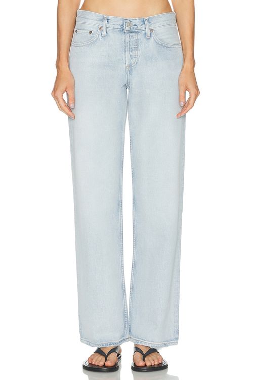 AGOLDE Low Rise Loose Jeans in Amplify - Blue. 23 also , 25, 26, 27, 28, 29, 30, 31, 32