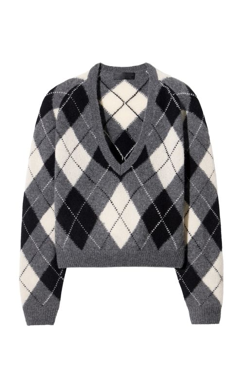 Feron Argyle Cashmere-Silk Sweater - Moda Operandi