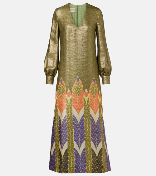 Voyage Imaginaire lamé maxi dress