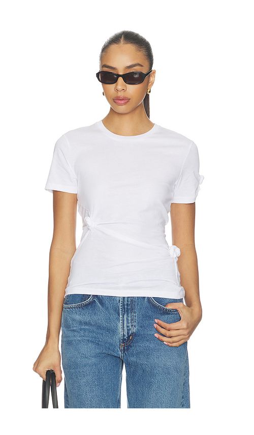 Helmut Lang Knot Baby T-shirt in White. M. Also in
