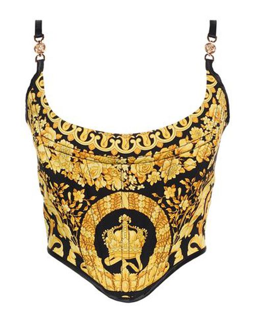 Woman Top Yellow Size 4 Silk, Elastane