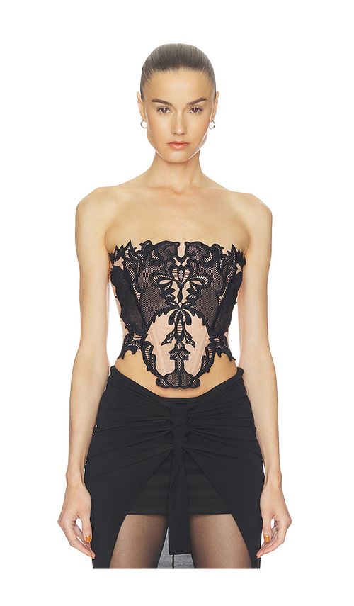 HAELO Wing Lace Corset in Nude. - S also in XXS, XS