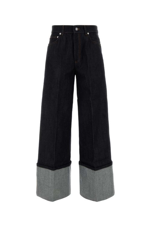 Turn Up Jeans — Navy