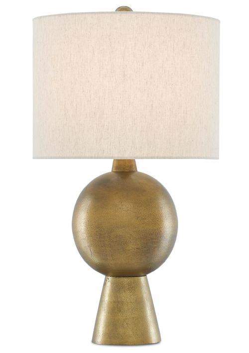 Antique Brass One Light Table Lamp from the Rami Collection