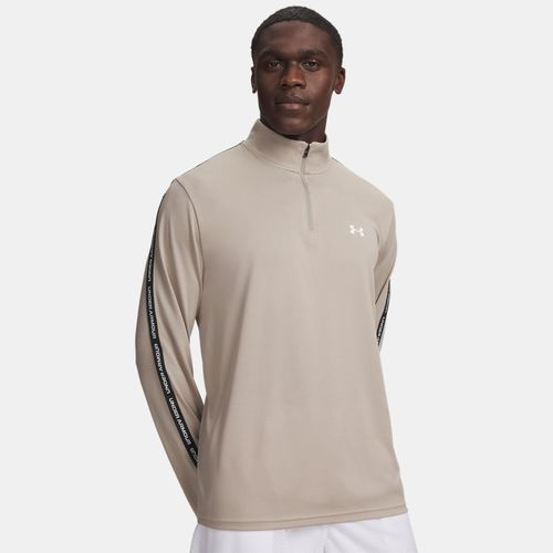 Under Armour Tech™ Taping Men's ½ Zip Timberwolf Taupe / Black / White