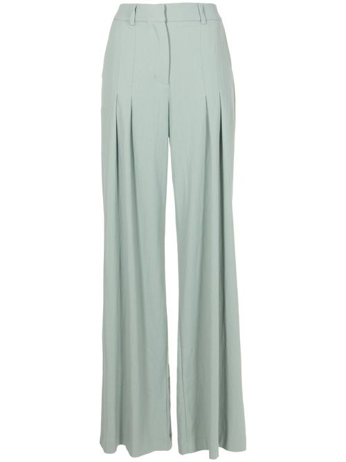 Alda pleated wide-leg trousers - Grey