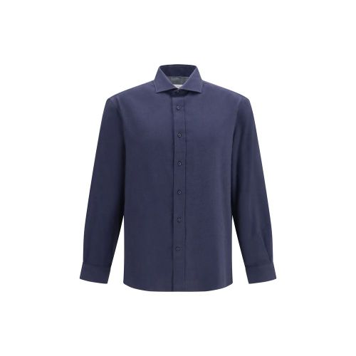 Cotton Dress Shirt — Navy