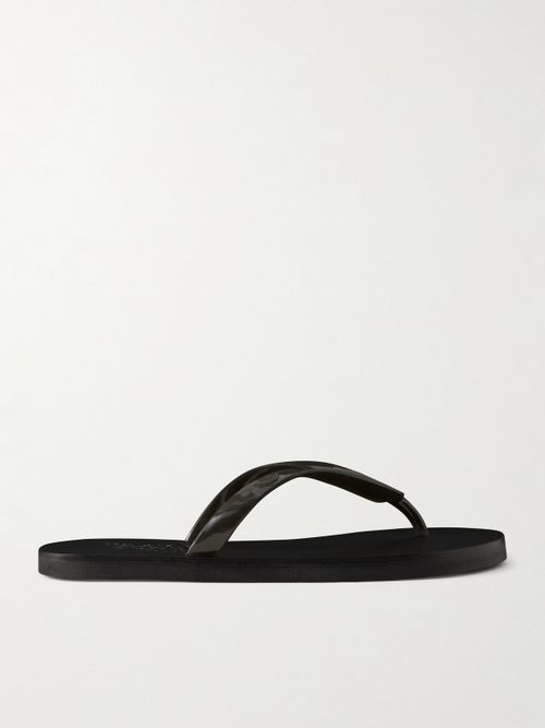 Sayonara Jelly Rubber Flip Flops - Black