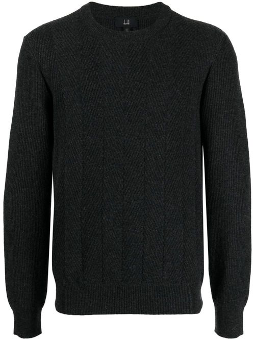 Crew-neck wool jumper - Grey