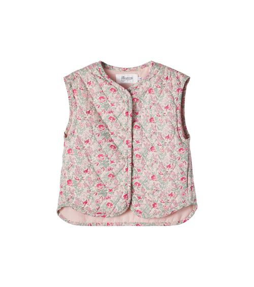 Elbie floral quilted cotton vest