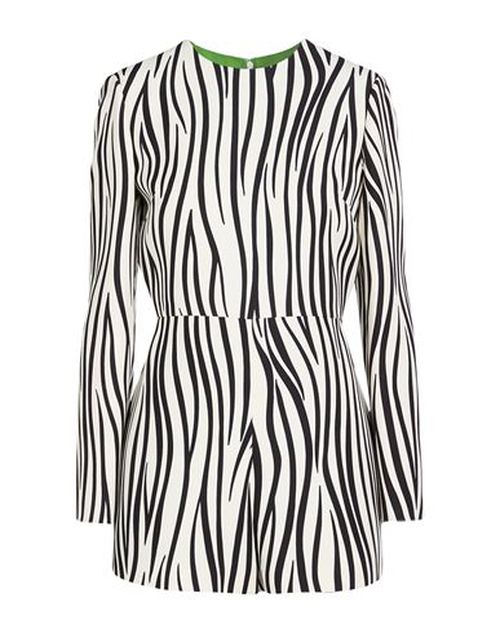 Woman Playsuit Black Size 4 Virgin Wool, Viscose