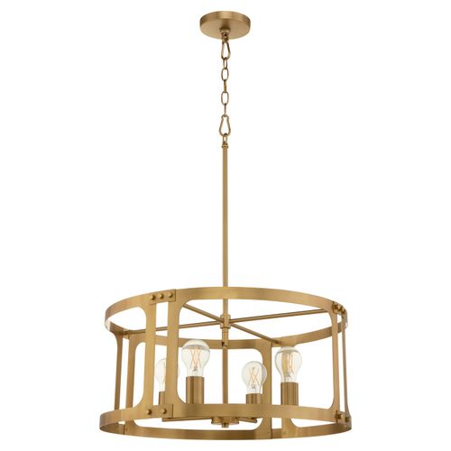 Brushed Brass Pendant from the Colburn Collection